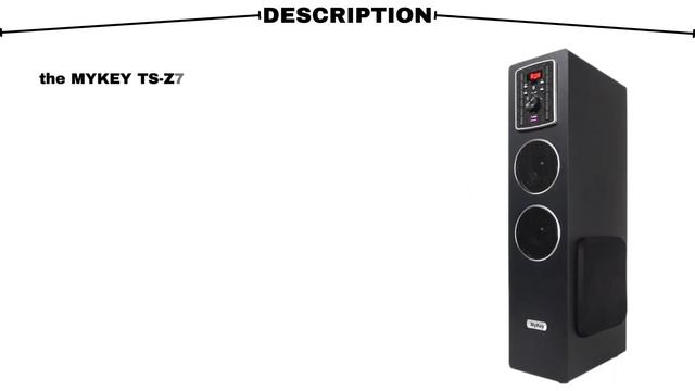 MYKEY TS-Z701 70-watt Bluetooth Tower Speaker Extreme bass Karaoke Support. смотреть онлайн