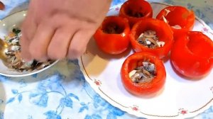 закуска фаршированные помидоры