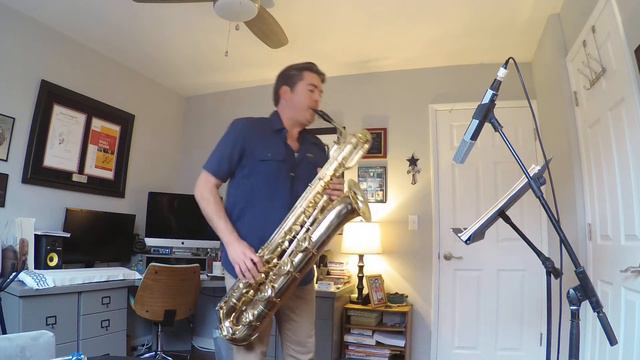 Ferling No 34 from "48 Famous Studies" - Aaron Lington, baritone saxophone смотреть онлайн