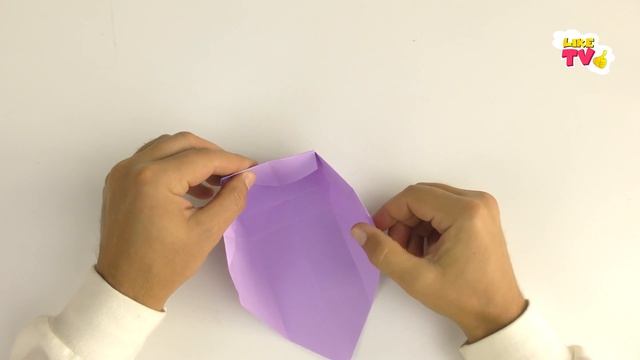 Как сделать коробку из бумаги без клея. Бумажный пакет. Подарочная коробочка пакетик для подарка смотреть онлайн