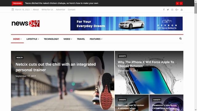 News247 News Magazine Website ★ WordPress Themes & Templates ★ смотреть онлайн