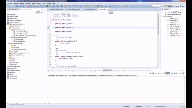 Spring Boot JDBCTemplate Optimistic Locking Example with MySQL and Java Multithreading смотреть онлайн