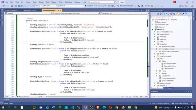 .Net Core 5.0 ile Emlak Sitesi - Satılık ve Kiralık İlan Sayfalarındaki Hatanın Çözülmesi смотреть онлайн