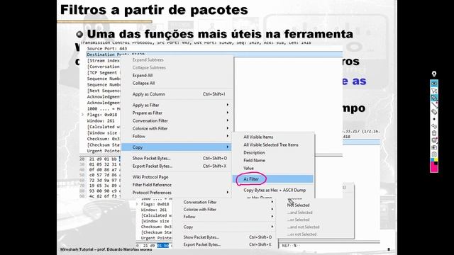 Wireshark Tutorial - Aula 3 - Filtros de Captura, de Amostragem e de Cabeçalhos #Wireshark смотреть онлайн