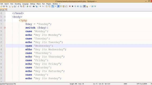 Switch Statement (Learn PHP and MySqli in Urdu Complete)| Part 41 of 120 смотреть онлайн