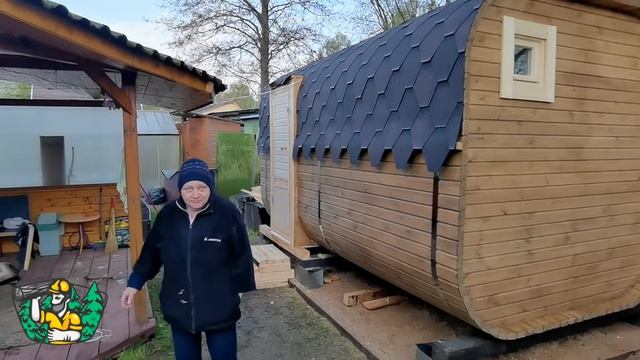 БАНЯ БОЧКА КВАДРО 4 метра "Кипр" ОТЗЫВ смотреть онлайн