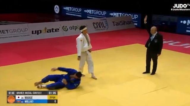 BOOOOM 💣Таканори Нагасе 🇯🇵 отличным броском выигрывает Моллаей 🇦🇿 завоевывает бронзу Мастерса! 💪 смотреть онлайн