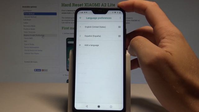 How to Change Language on XIAOMI A2 Lite - Set Up Language |HardReset.Info смотреть онлайн