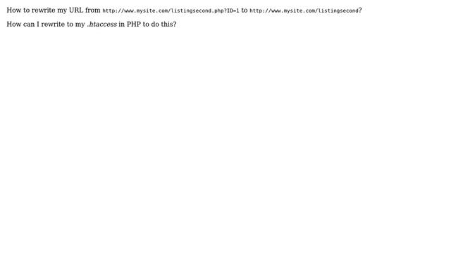 How can I rewrite to my .htaccess in PHP? смотреть онлайн