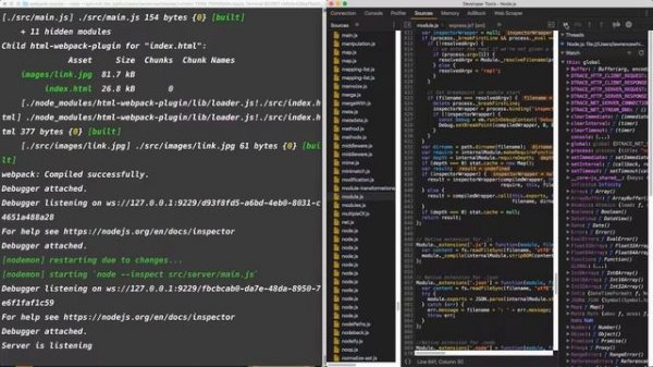 Webpack Ep. 8 - Debugging Node with Chrome