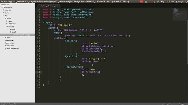 VisageFX Application using Sublime and Gradle смотреть онлайн