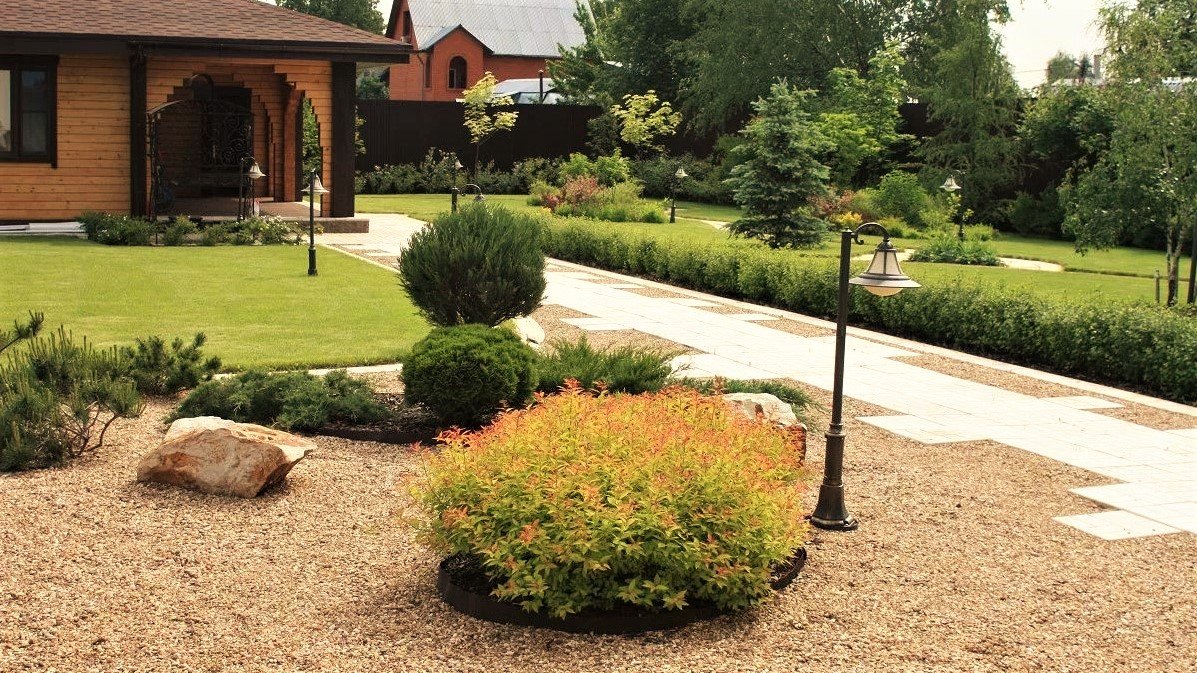 ?Участок загородного дома Примеры ландшафтного дизайна / Examples Of Landscape Design / A - Video