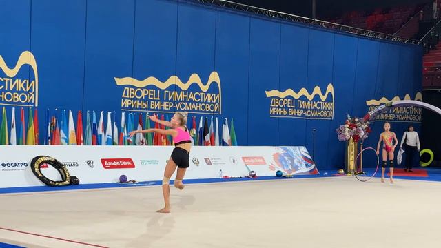 Anastasia Pugach Free hands Podium Training Russian Junior Championships 2024 смотреть онлайн
