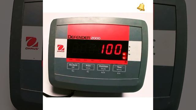 Configuración de Balanza Ohaus Defender 2000 Como cambiar Capacidad Máxima, Unidad División смотреть онлайн