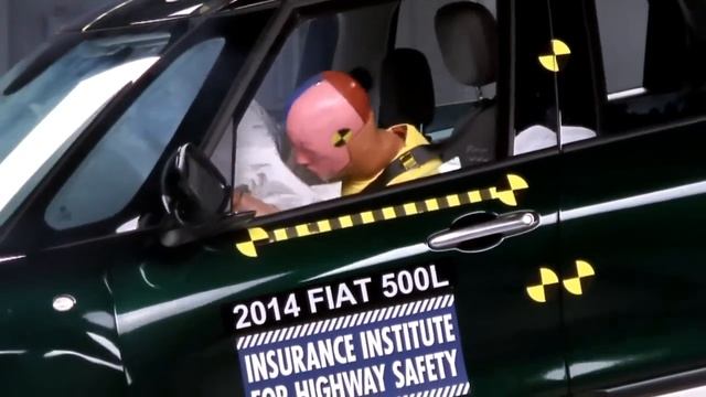 Crash test IIHS - Fiat 500L смотреть онлайн