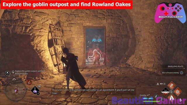 Hogwarts Legacy THE TALE OF ROWLAND OAKES - Map And Wand Location