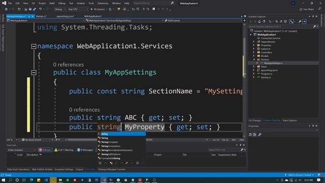 Get Values from AppSettings.Json (.NET5 / .NET Core) смотреть онлайн