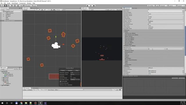 Создание игр / Unity 2D / Bricks Breaker / #2. Движение объектов, система частиц. смотреть онлайн