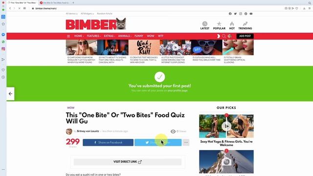 How to Use the Frontend Uploader in Bimber WordPress Theme смотреть онлайн
