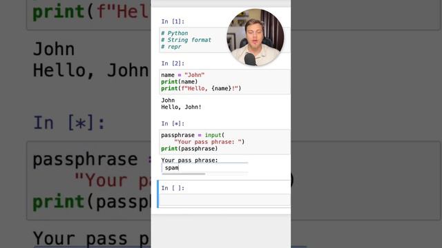repr в f-строке в #Python #SurenPyTips смотреть онлайн
