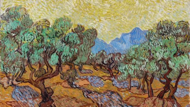 Van Gogh in Blues and Greens fine art wallpaper screensaver background HD 1080p смотреть онлайн