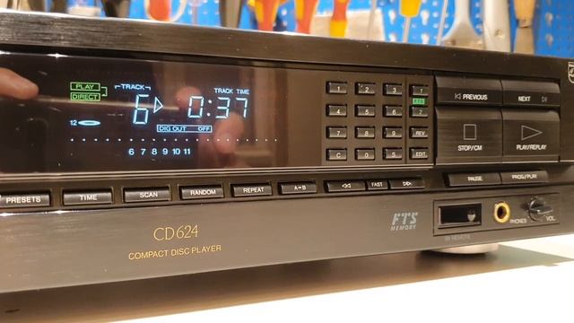 PHILIPS CD-624 CD player 90' -test- смотреть онлайн
