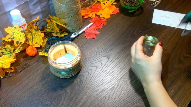 Как сделать подсвечник Осенний вечер своими руками. Простые вещи. смотреть онлайн