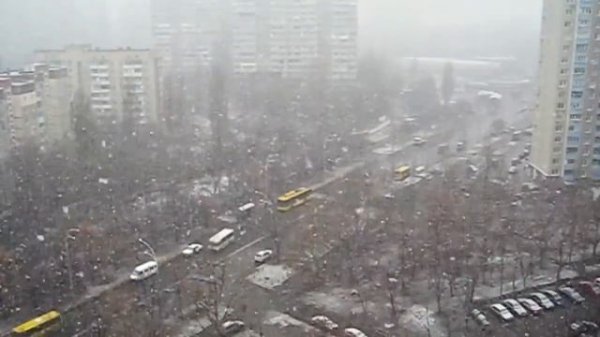 Первый снег в моем городе