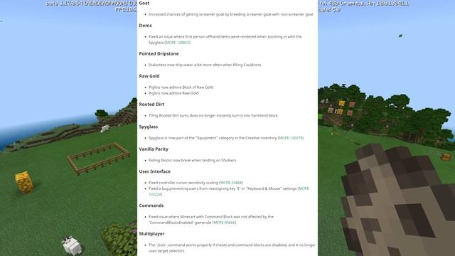 Minecraft Bedrock BETA ✅ 1.17.0.54 ✅ SCREAMING GOATS + CAVE GEN.⚒️( Changelog ) MCPE,Xbox,Windows смотреть онлайн