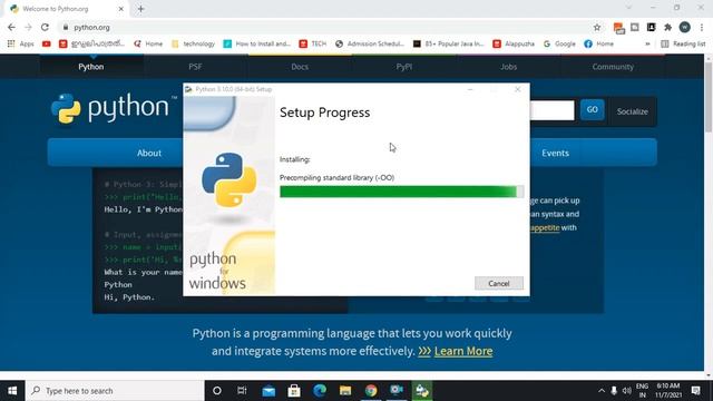 How to Install Python 3.10.0 in Windows 10 смотреть онлайн