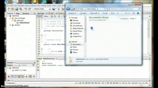 Zipping NetBeans Project Folder смотреть онлайн