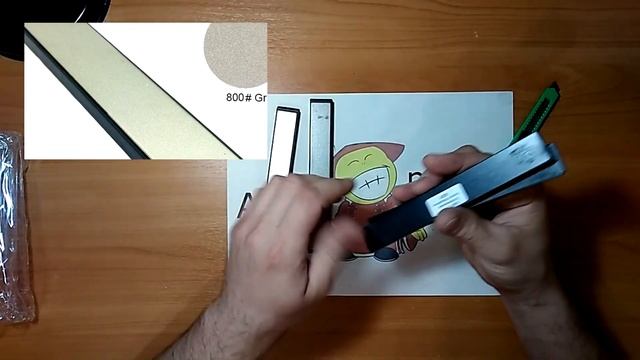 Алмазные бруски для заточки ножей с ALIEXPRESS. Распаковка и обзор. смотреть онлайн