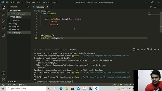 57 Method Overloading and Overriding in Python Hindi смотреть онлайн