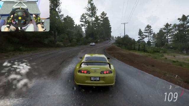 1200+HP Toyota Supra - Forza Horizon 5 / Thrustmaster TS-PC Gameplay смотреть онлайн