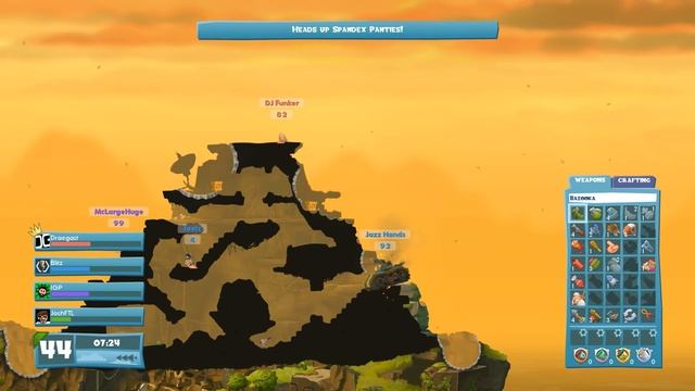 Worms WMD - Hoarding Tanks! - Worms WMD Gameplay With Friends!