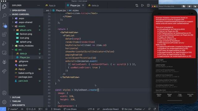 Create Media Player Carousel With FlatlList in React Native смотреть онлайн