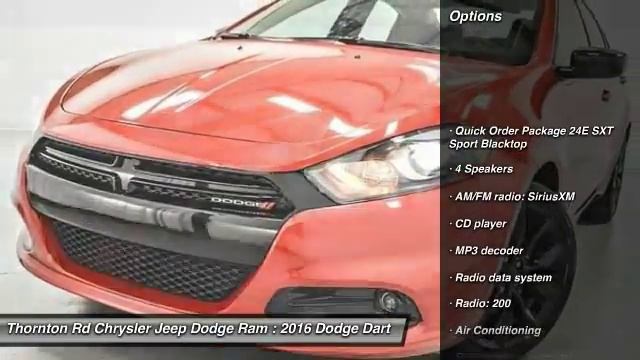 2016 Dodge Dart Lithia Springs GA 822776 смотреть онлайн