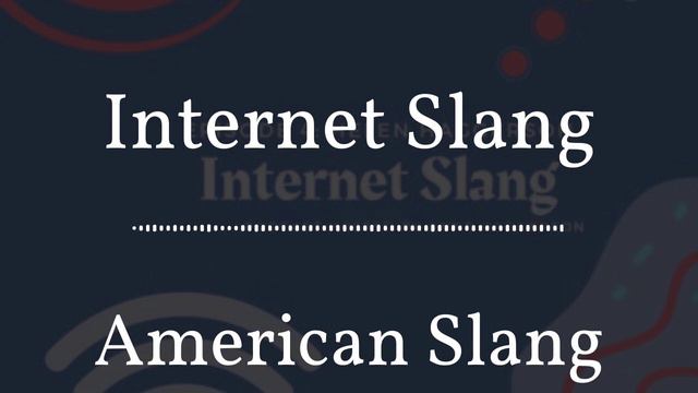 American Slang - Internet Slang смотреть онлайн