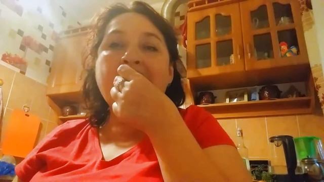 Такие вкусные эчпочмаки кушаю! Готовлю ужин/Как храню чеснок.