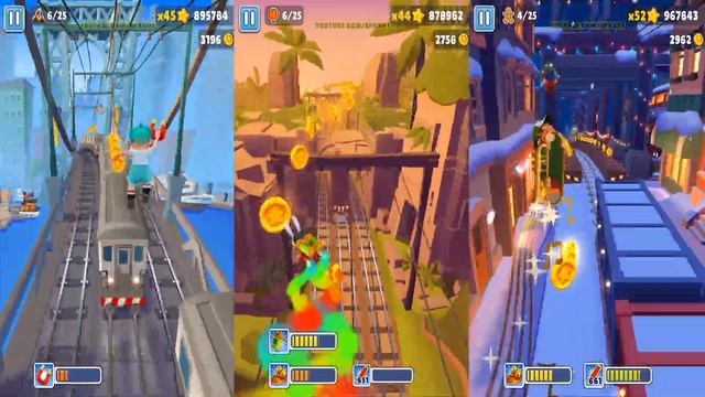 Subway Surfers New York 2023 VS Lunar New Year 2023 VS Christmas 2022 смотреть онлайн