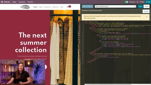 HTML and CSS | Odoo Website смотреть онлайн