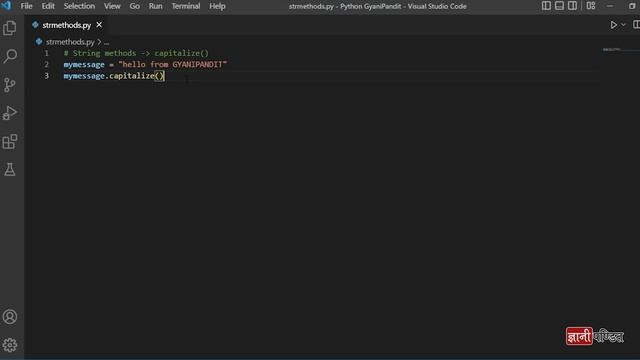 python string capitalize | Lecture 25 | Python for Beginners смотреть онлайн
