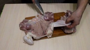 Как за 5 минут отделить кости от мяса курицы