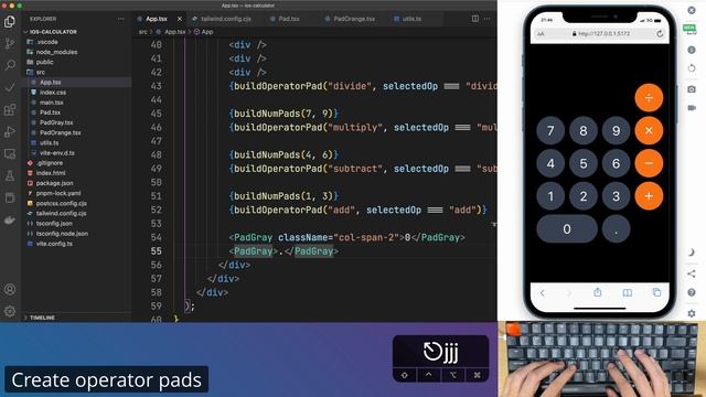 ASMR Programming - iOS Calculator with React + Tailwind - No Talking смотреть онлайн