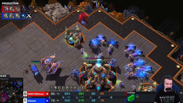 AWESOME high tech Protoss strategy!! StarCraft 2 (new mothership) смотреть онлайн