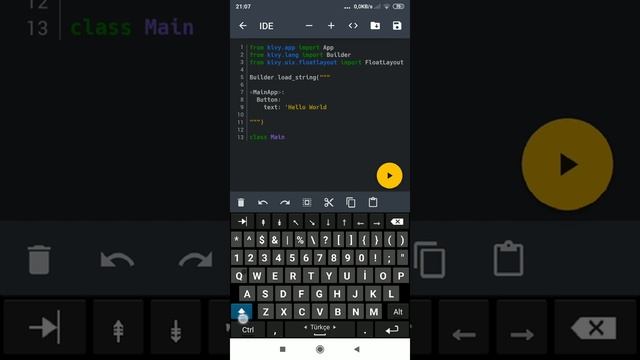 Kivy - Python Code Editor смотреть онлайн