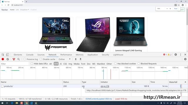 آموزش ری اکت و ریداکس REACT/Redux | جلسه 12 دریافت اطلاعات از سرور (axios) смотреть онлайн