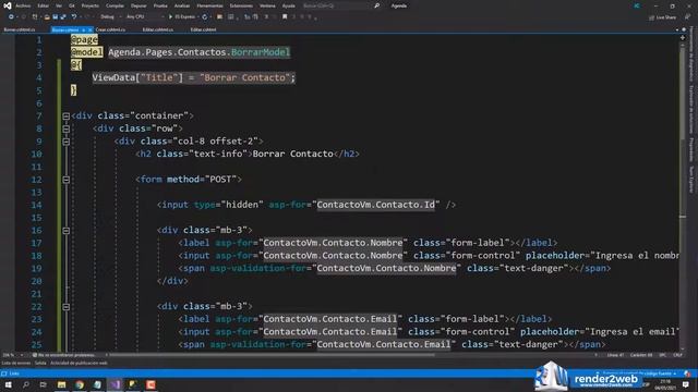 ? 29 .NET 6 Razor Pages - Borrar contacto смотреть онлайн