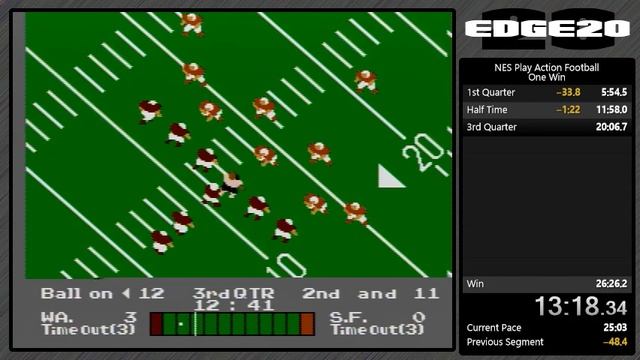 NES Play Action Football - One Win - 25:30 смотреть онлайн