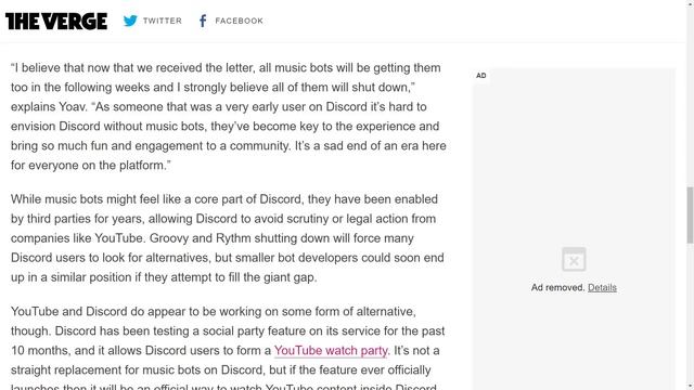 YouTube SHUTS DOWN Discord Music Bot Rythm VIA Cease & Desist! WOW! смотреть онлайн
